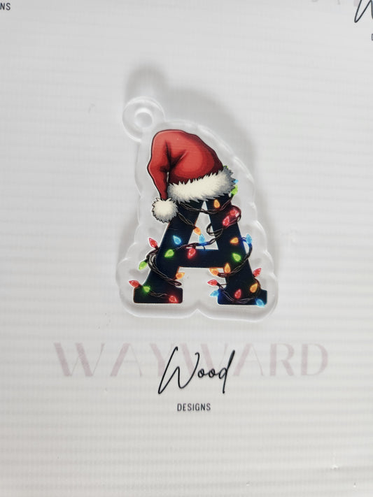 copy of copy of Christmas Alphabet Letter Keyring image 0