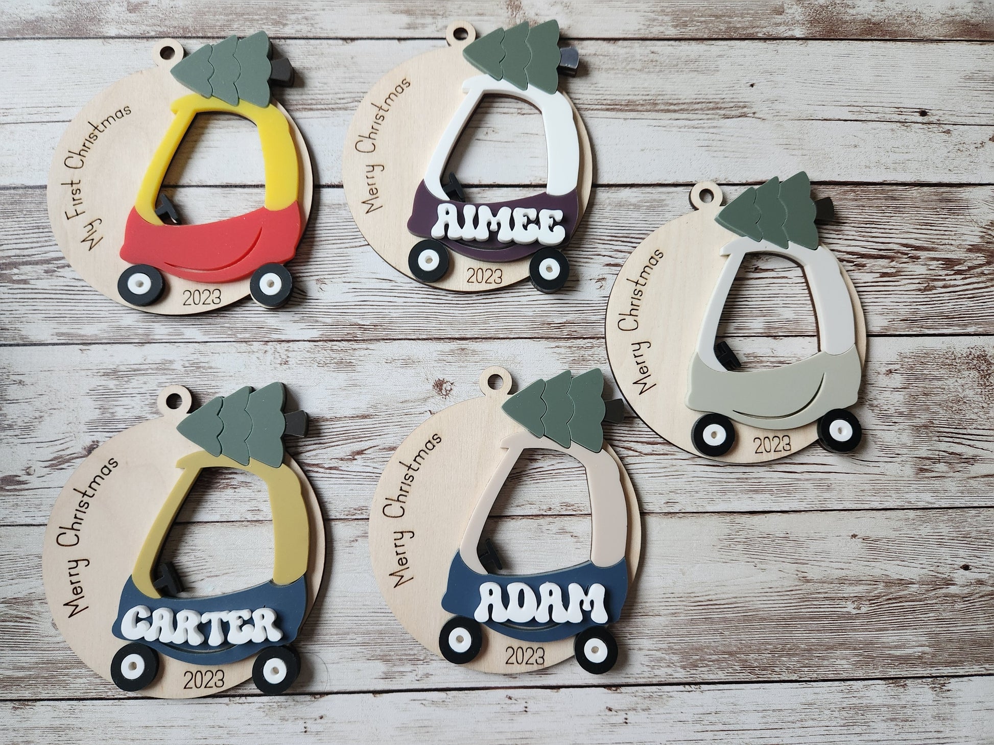 copy of Personalised Ride-On Toy Christmas Ornament image 0