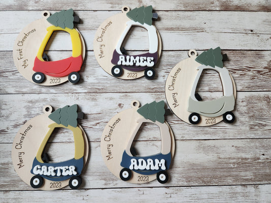 copy of Personalised Ride-On Toy Christmas Ornament image 0