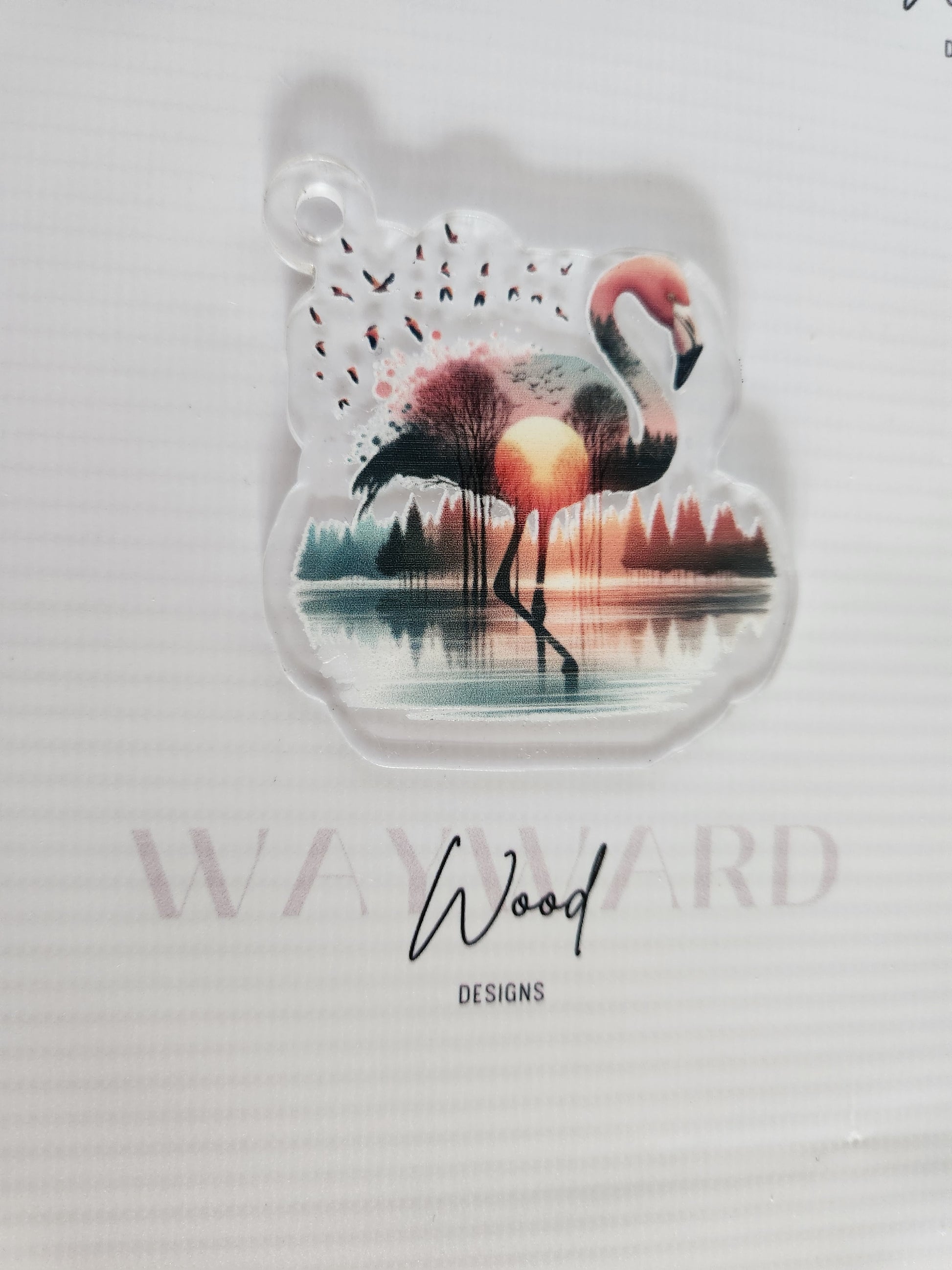 copy of Animal Silhouette Landscape Keyring image 0