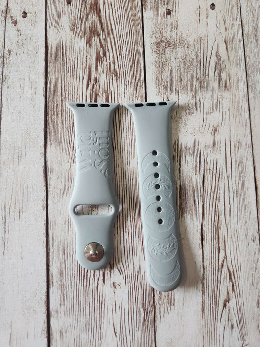 copy of Wild Soul Apple Watch Strap – Engraved Silicone Boho style image 0
