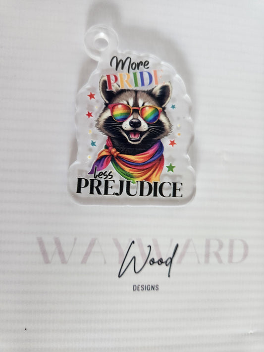 “More Pride Less Prejudice” Keyring image 0