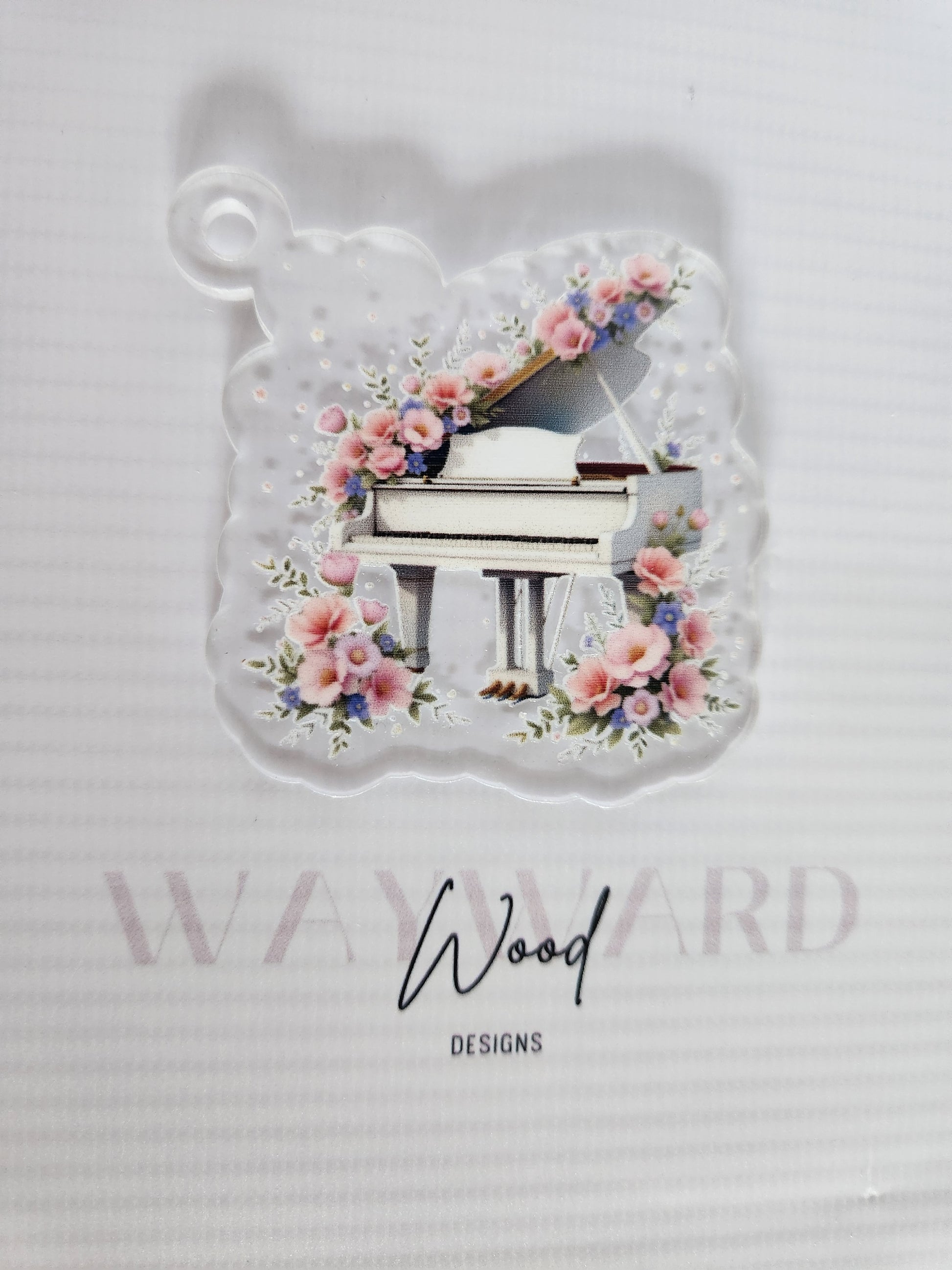 copy of Floral Musical Instrument Keyring image 1