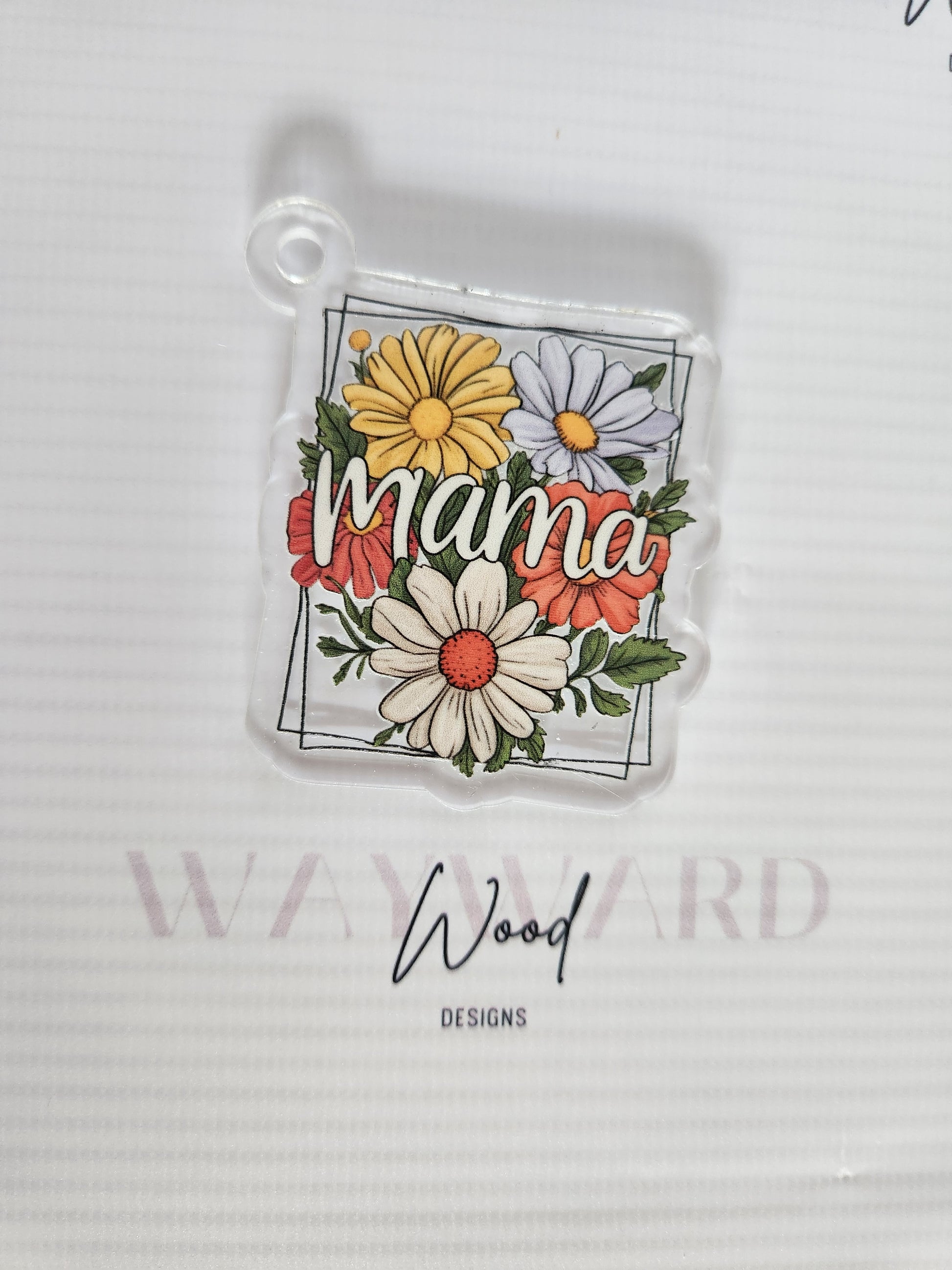 Floral ‘Mama’ Keyring image 0