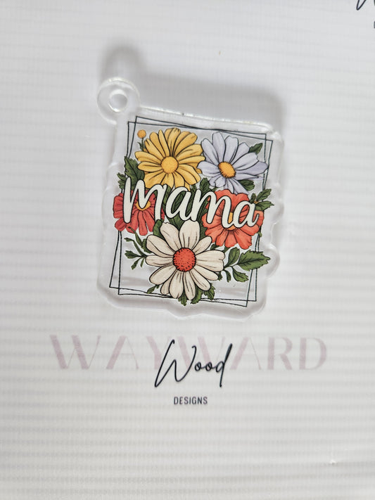 Floral ‘Mama’ Keyring image 0