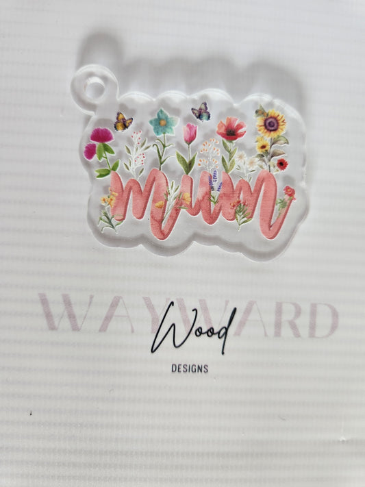 Floral ‘Mum’ Keyring image 0