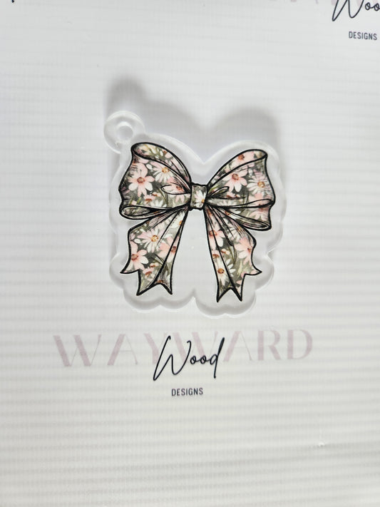 Floral Bow Keyring image 0