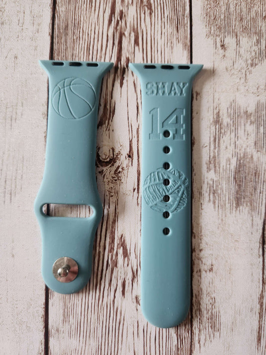 copy of Personalised Basketball Apple Watch Strap image 0
