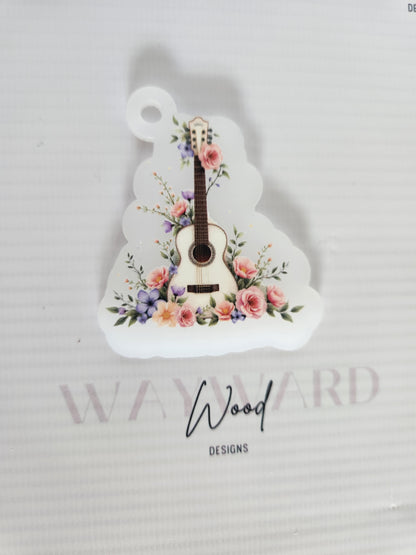 copy of Floral Musical Instrument Keyring image 0