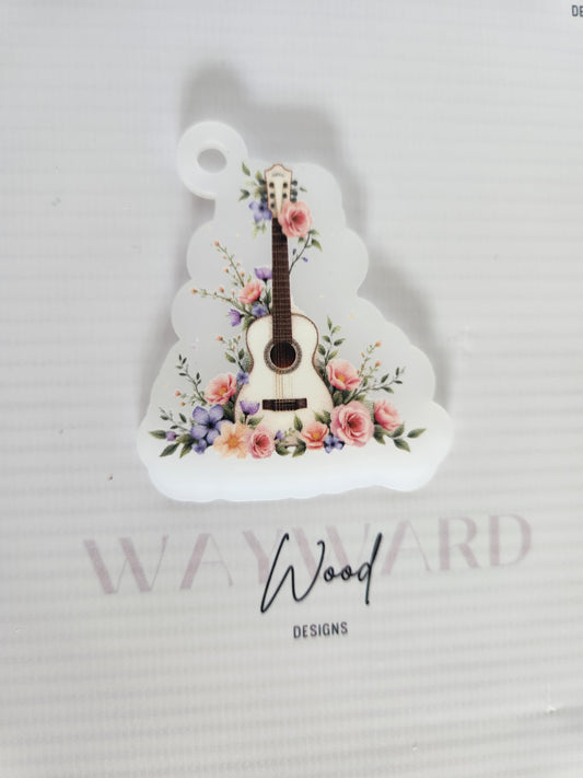 copy of Floral Musical Instrument Keyring image 0