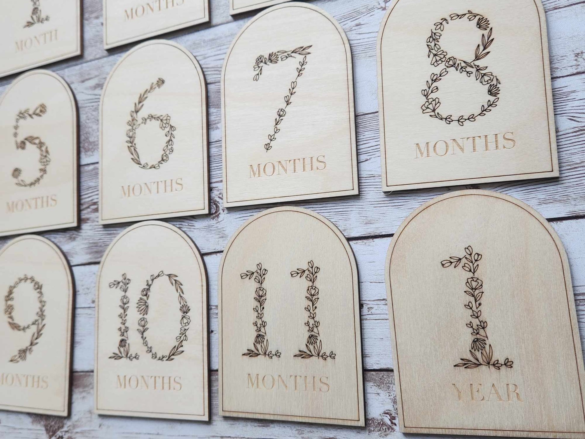 Wildflower Baby Milestones Set image 1