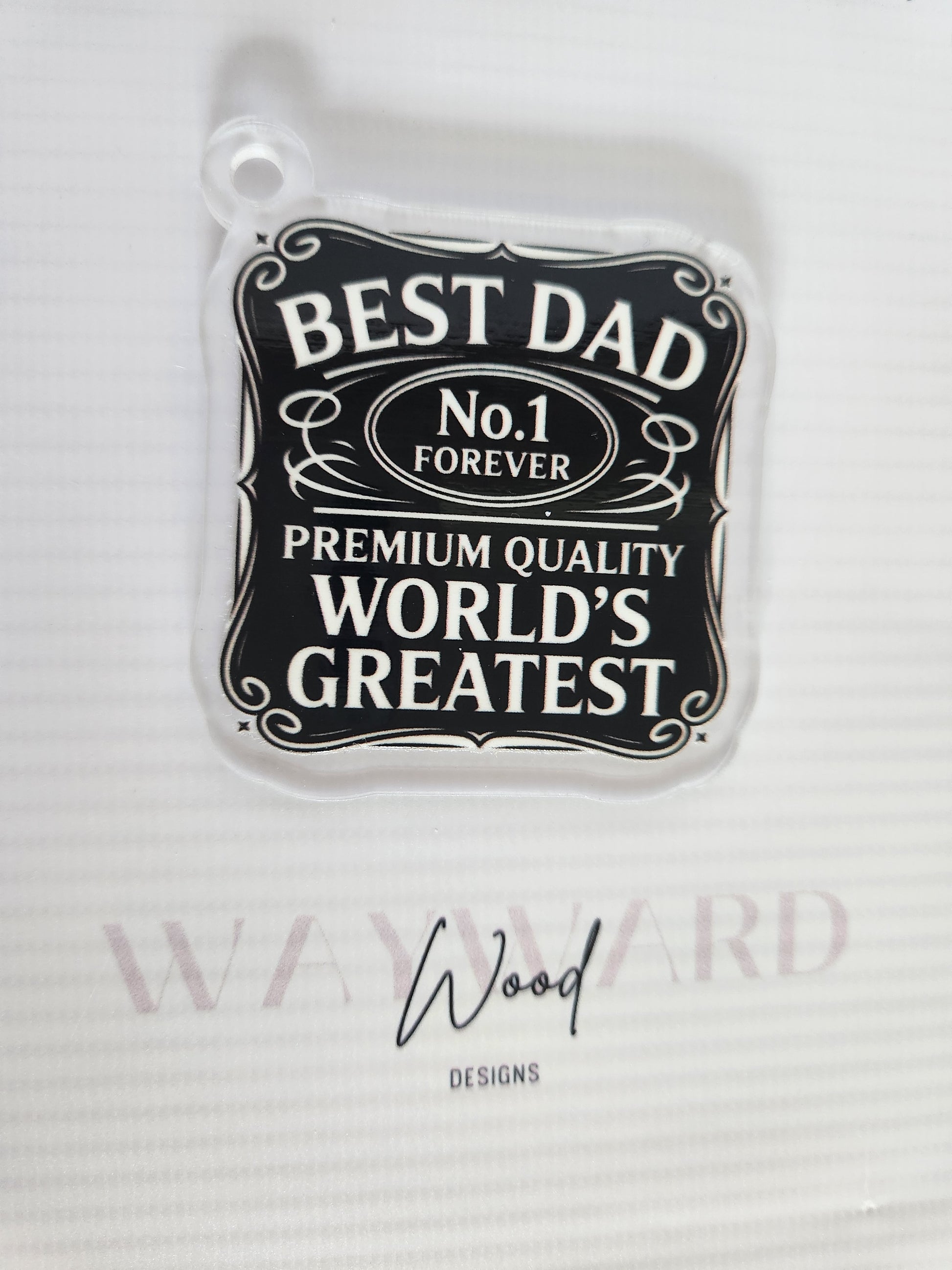 Best Dad Acrylic Keyring image 0