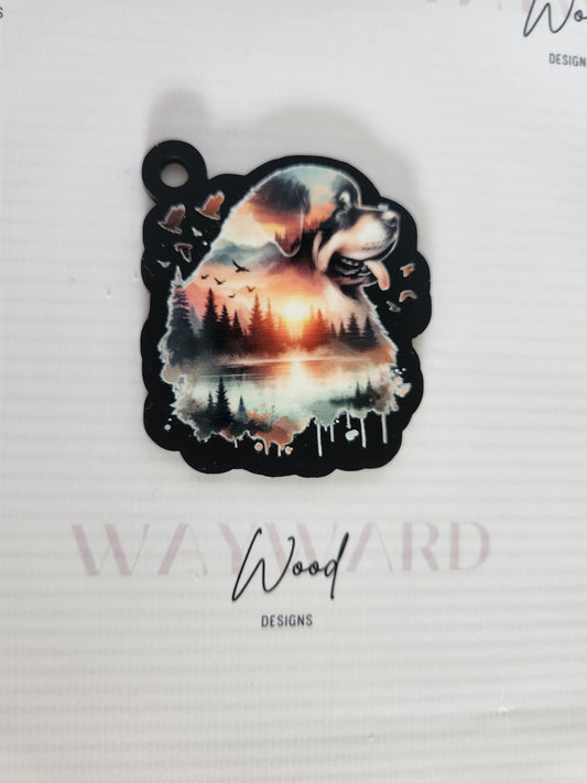 copy of Animal Silhouette Landscape Keyring image 1