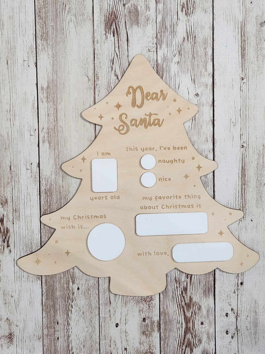Dear Santa Tree Sign image 0
