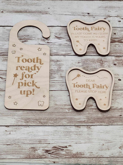 Tooth Fairy Hanger & Tray Set image 0