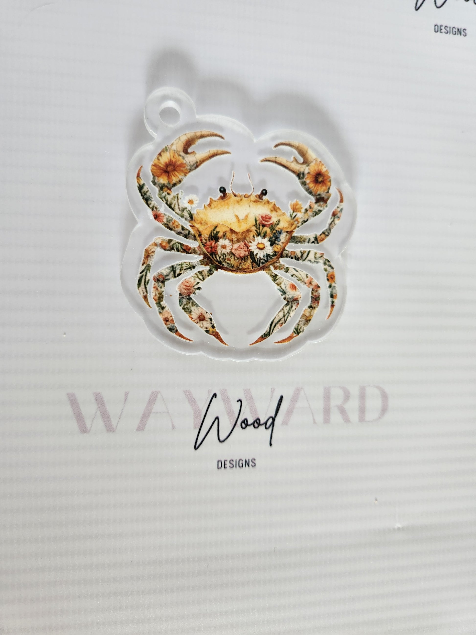 copy of Floral Crab Keyring image 1