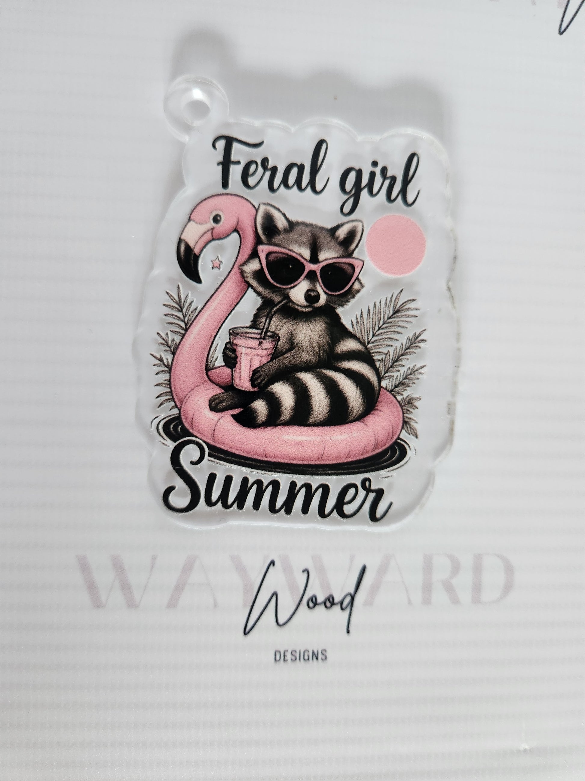 “Feral Girl Summer” Keyring image 0