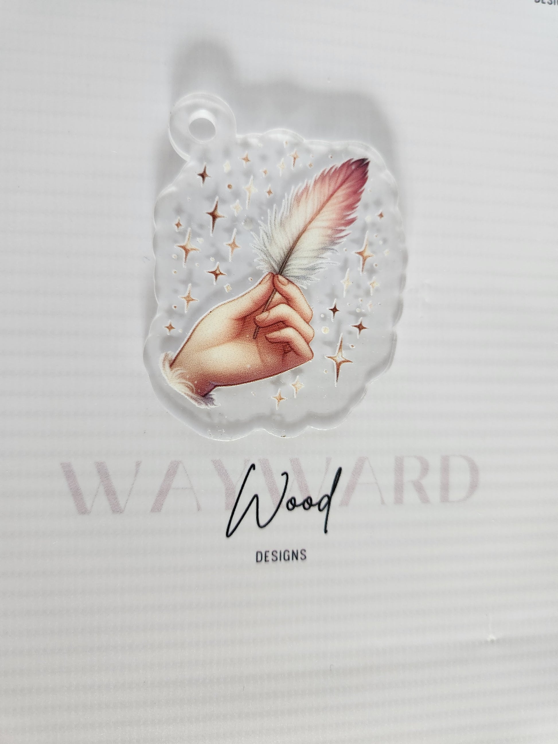 Celestial Feather Keyring image 0