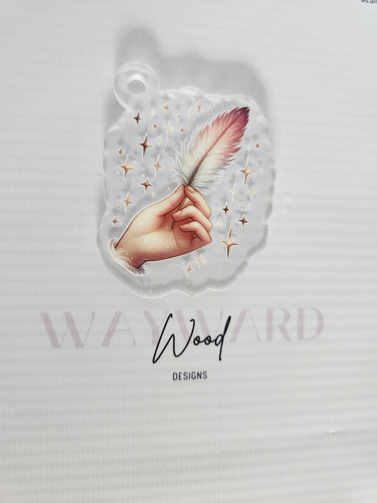 Celestial Feather Keyring image 0