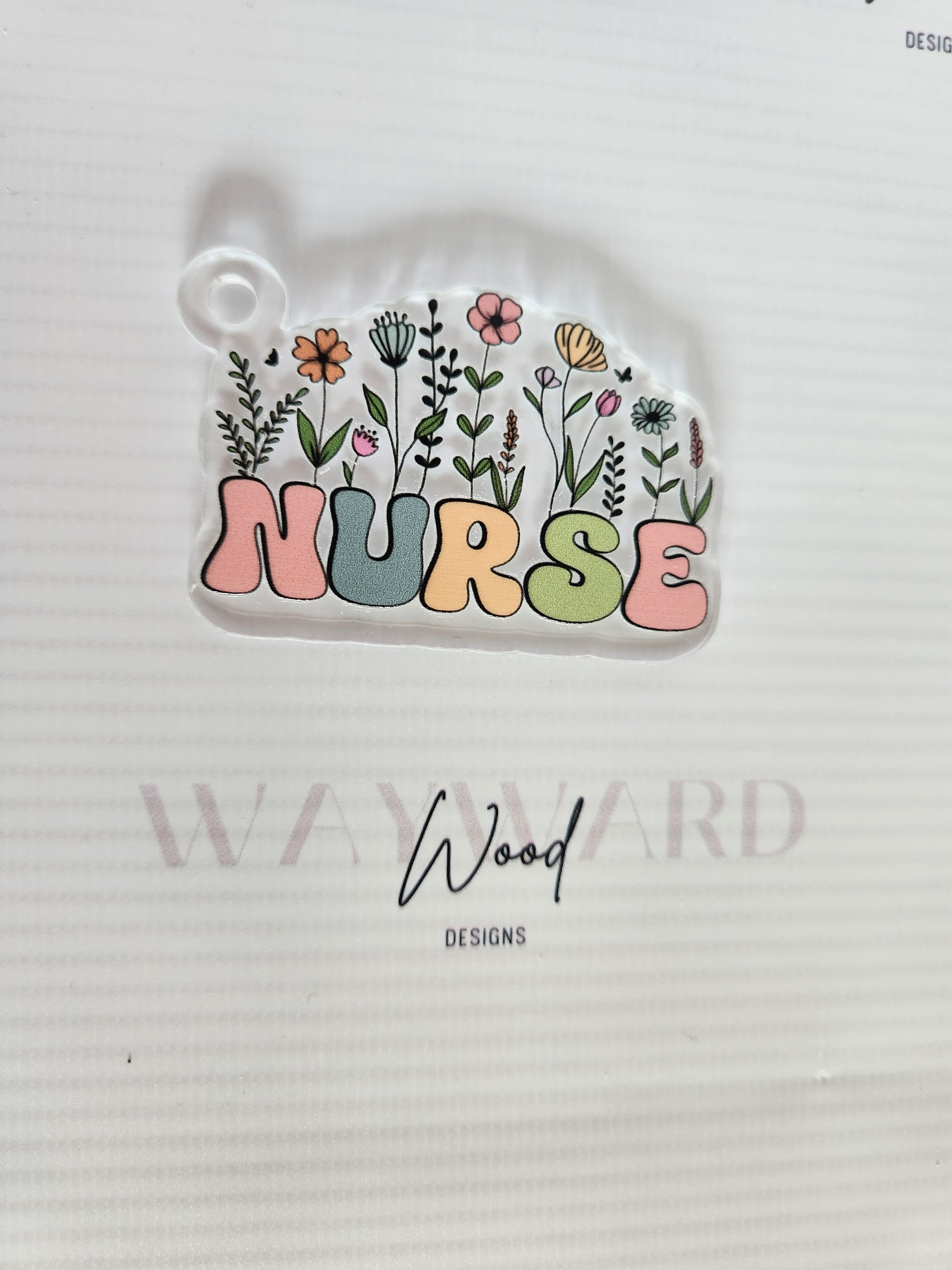 Wildflower ‘Nurse’ Keyring image 0