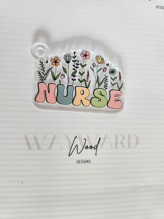 Wildflower ‘Nurse’ Keyring image 0
