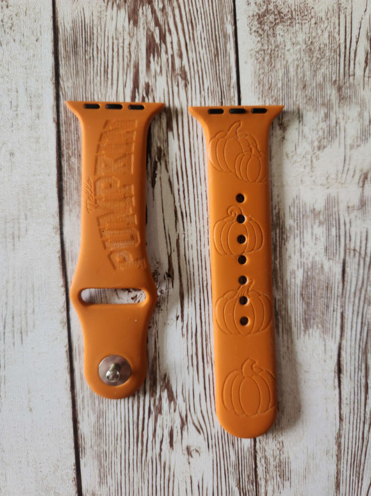copy of Hello Pumpkin Apple Watch Strap – Autumn-Themed Silicone Band image 0