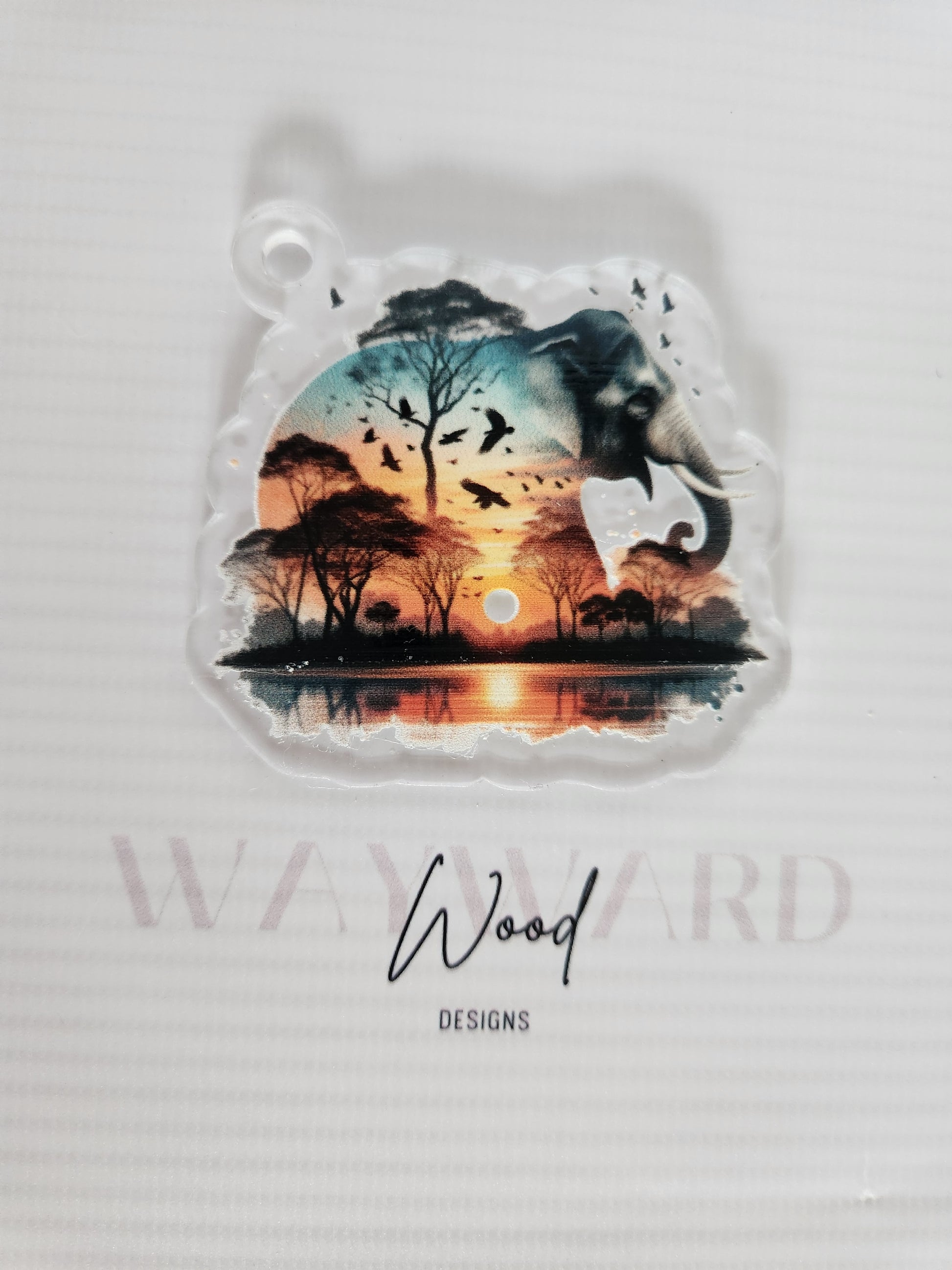 copy of copy of Animal Silhouette Landscape Keyring image 2