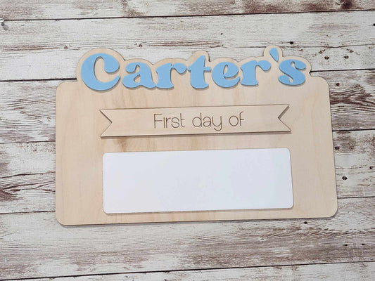 Personalised “First Day Of” Sign image 0