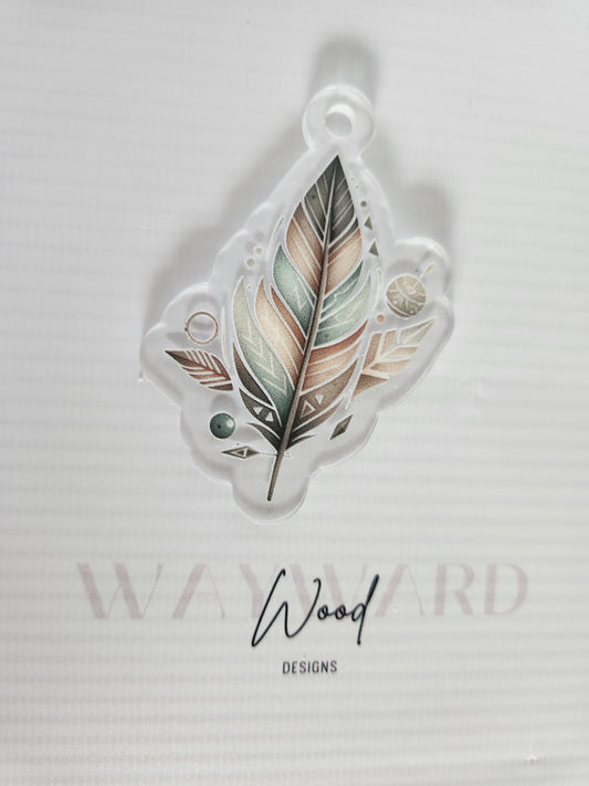 Boho Feather Keyring image 0
