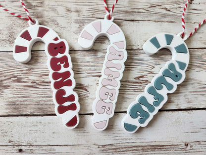 Personalised Candy Cane Christmas Ornament image 0