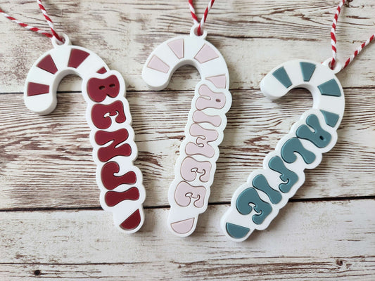 Personalised Candy Cane Christmas Ornament image 0
