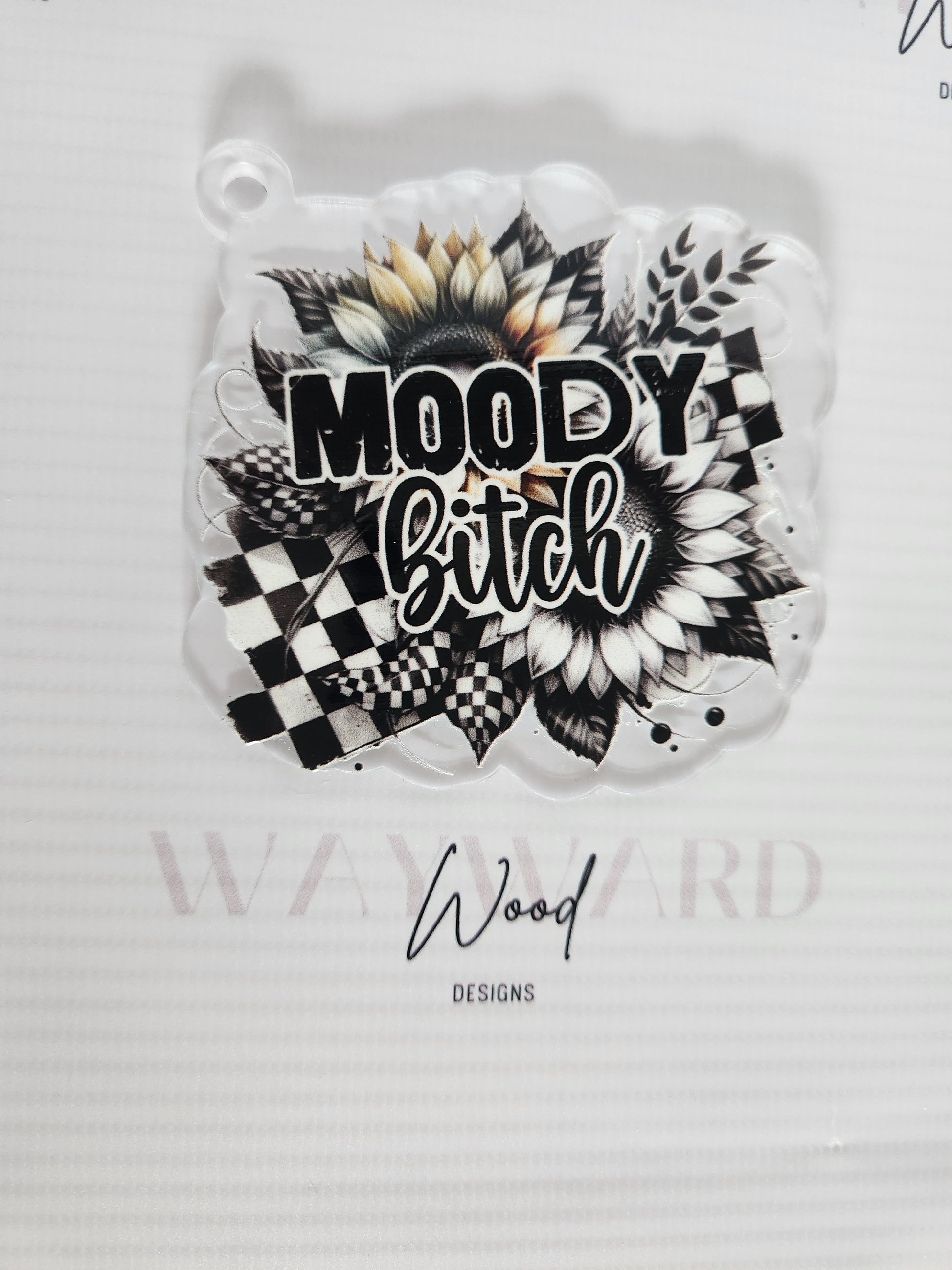 “Moody Bitch” Keyring image 0