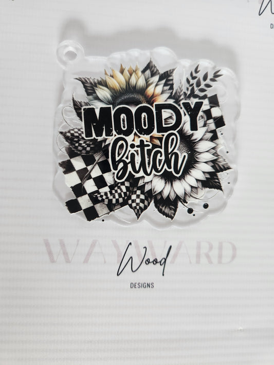 “Moody Bitch” Keyring image 0