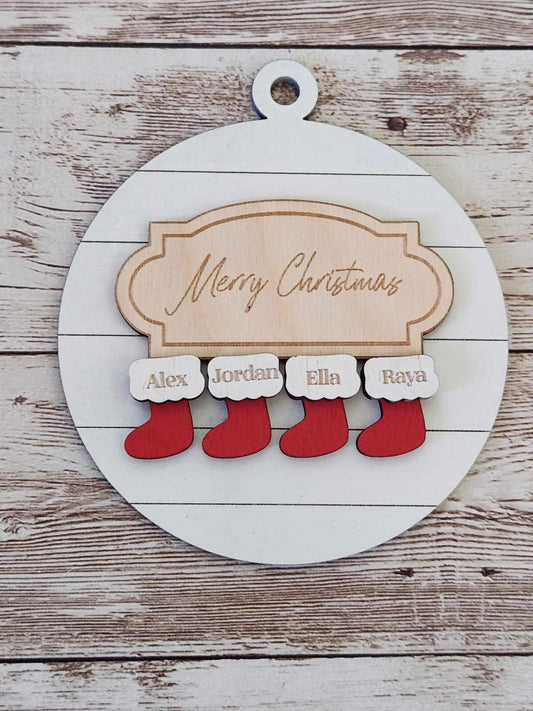 Family Stocking Ornament image 0