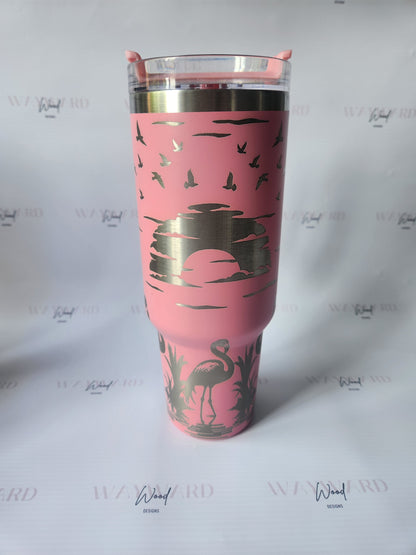 Flamingo Sunset Tumbler