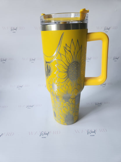 Personalised Highland Cow Tumbler