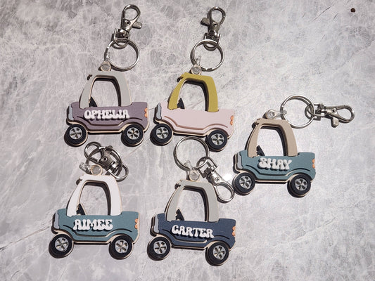 Personalised Toy Truck Keyring
