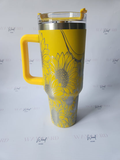 Personalised Highland Cow Tumbler