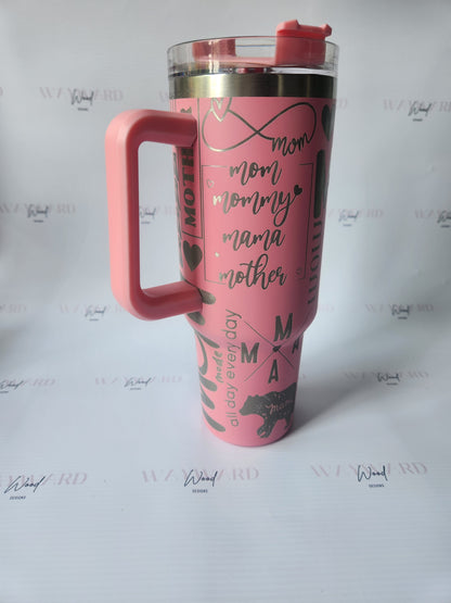 Mama Word Art Tumbler