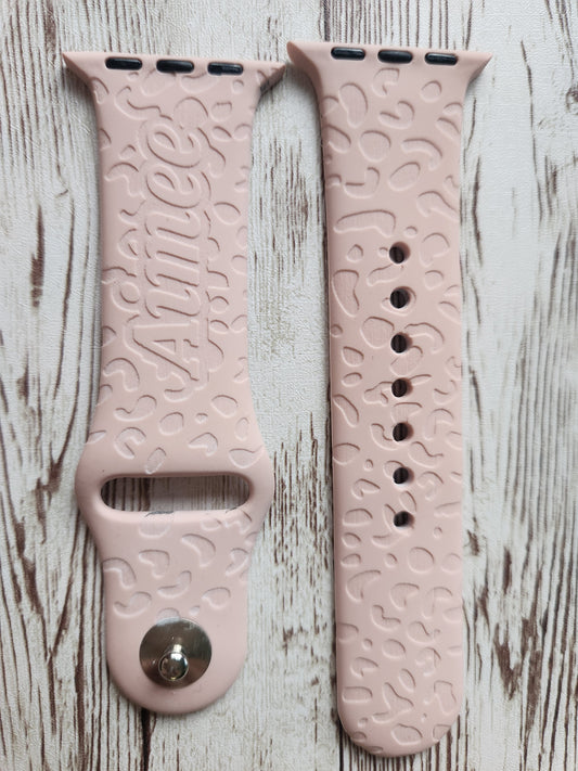 Name It & Tame It – Personalised Leopard Print Apple Watch Strap