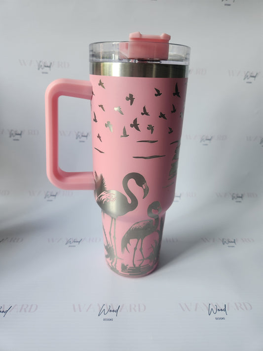 Flamingo Sunset Tumbler